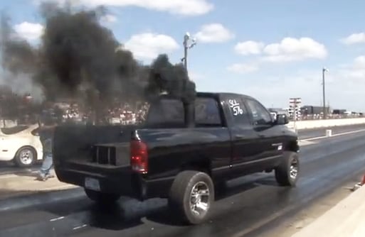 Video: 1,100 HP Turbo/Nitrous Diesel Truck Ousts A Viper At TX2K13