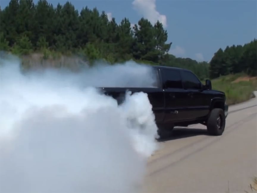 Duramax In Need Of Tire Sponsor After Smoky Burn Out!