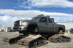 eBay Find: Dodge Cummins Ditches Tires For Tank Tracks