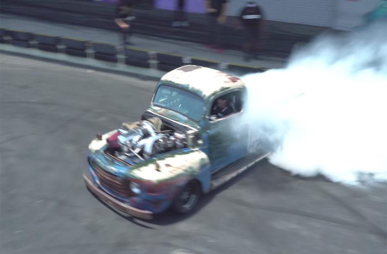 Video: Scott Birdsall Brings His Smoky F1 To Hoonigan