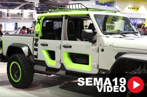 SEMA 2019: Line-X's Jeep Gladiator Features A Host Of New Products