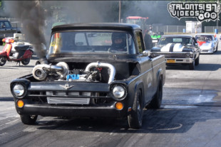 Making Bacon: 9-Second Cummins Swapped F100 Built By Porky's Diesel